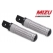 MIZU Mizu Race passenger's footpeg, including ABE, Black/Silver | 409ST1120013 | mizu_409ST1120013 | euronetbike-net