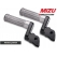 MIZU Mizu Flex Race passenger's footpeg, including ABE, Black/Silver | 409ST3320019 | mizu_409ST3320019 | euronetbike-net