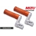MIZU Mizu Flex Race passenger's footpeg, including ABE, Silver/Orange | 409TO3320025 | mizu_409TO3320025 | euronetbike-net