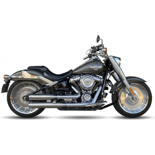 IXIL IXIL Slip On Exhaust (Lower Muffler) - Ironhead Round Matt Inox | HD 1023 SS | ixil_HD_1023_SS | euronetbike-net