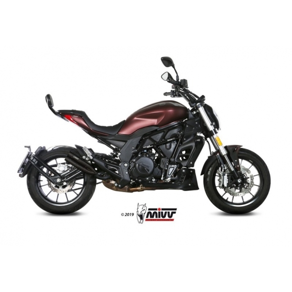 Mivv silencers Mivv Double Gun Black Stainless Steel Exhaust | E.005.LDGB | mivv_E005LDGB | euronetbike-net