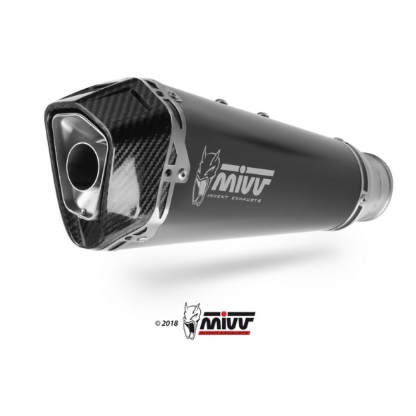 Mivv silencers Mivv Delta Race Black Stainless Steel Exhaust | H.072.LDRB | mivv_H072LDRB | euronetbike-net