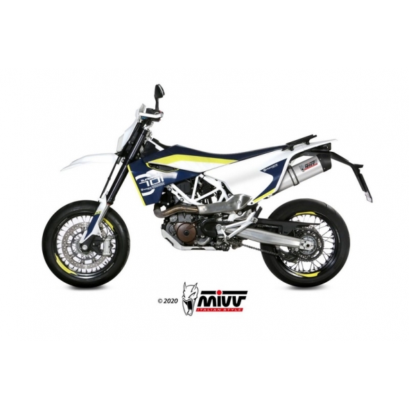 Mivv silencers Mivv Oval Titanium With Carbon Cap Exhaust | HU.001.L4C | mivv_HU001L4C | euronetbike-net