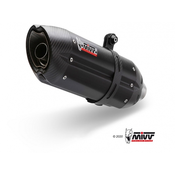 Mivv silencers Mivv Suono Black Stainless Steel Exhaust | K.052.L9 | mivv_K052L9 | euronetbike-net
