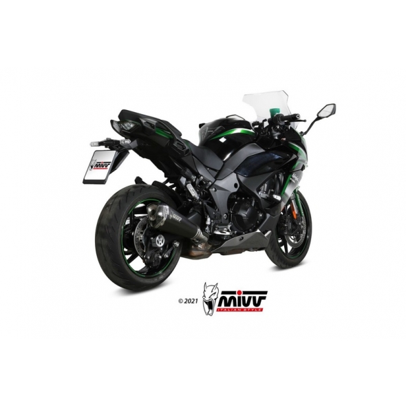 Mivv silencers Mivv Delta Race Black Stainless Steel Exhaust | K.054.LDRB | mivv_K054LDRB | euronetbike-net