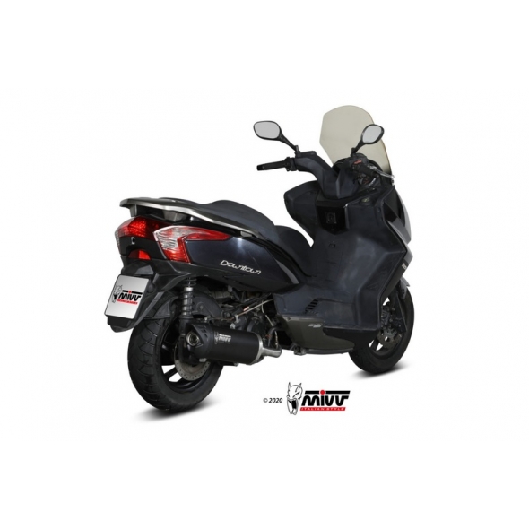 Mivv silencers Mivv Mover Black Painted Stainless Steel Exhaust | MV.KY.0002.LV | mivv_MVKY0002LV | euronetbike-net