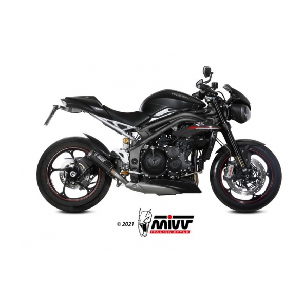 Mivv silencers Mivv Mk3 Carbon Exhaust | T.021.SM3C | mivv_T021SM3C | euronetbike-net