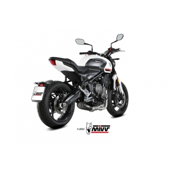 Mivv silencers Mivv X-M5 Black Stainless Steel Exhaust | T.022.SC5B | mivv_T022SC5B | euronetbike-net