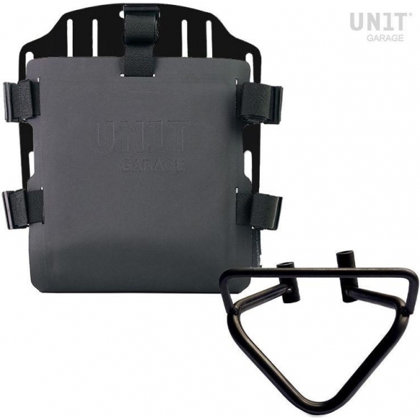 UnitGarage Unit Garage Aluminum bag holder with adjustable front in Hypalon and Quick Release System + subframe (2020 until now), Black | UG007+U000+3003SX-Black | ug_UG007-U000-3003SX-Black | euronetbike-net