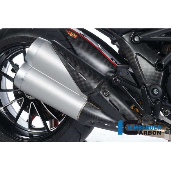 Ilmberger Carbon Ilmberger Side Exhaust Protector Carbon - Ducati Diavel | ilm_AHS_003_DIAVE_K | euronetbike-net