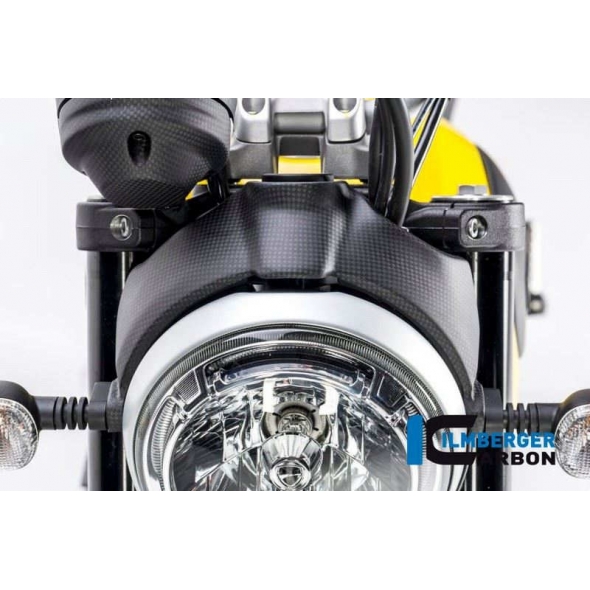 Ilmberger Carbon Ilmberger Headlight cover matt Ducati Scrambler'16 | ilm_LDO_108_DS15M_K | euronetbike-net