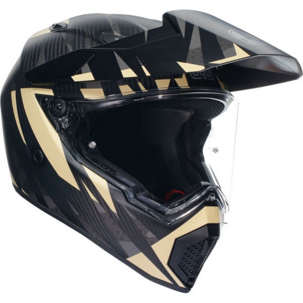 AGV AX9 AGV E2205 MULTI MPLK STEPPA MATT CARBON/GREY/SAND, Size : XS | 217631A2LY103004 | agv_217631A2LY-103_XS | euronetbike-net