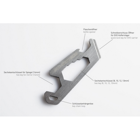SW-Motech SW Motech Multitool key chain | WER.GIV.022.10000 | sw_WER_GIV_022_10000 | euronetbike-net