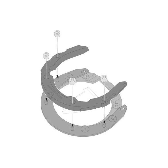 SW-Motech SW-Motech PRO tank ring. Black. Italo models. For tank without screws. | TRT.00.787.30000/B | sw_TRT_00_787_30000B | euronetbike-net