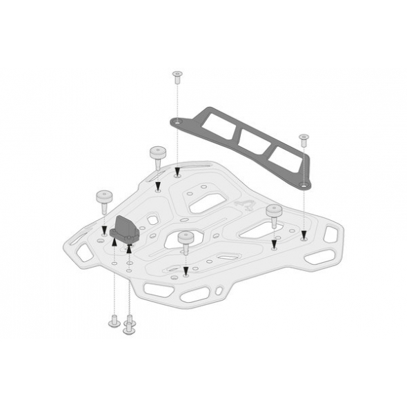 SW-Motech SW Motech Adapter kit for ADVENTURE-RACK | GPT.00.152.35300/B | sw_GPT_00_152_35300B | euronetbike-net