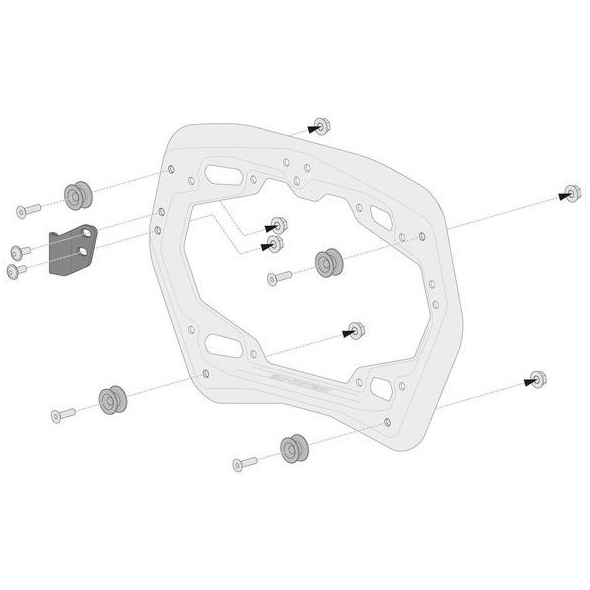 SW-Motech SW-Motech TRAX ADV aluminum case system. Black. 45/45 l. Suzuki DL 650 (17). | KFT.05.876.70101/B | sw_KFT_05_876_70101B | euronetbike-net