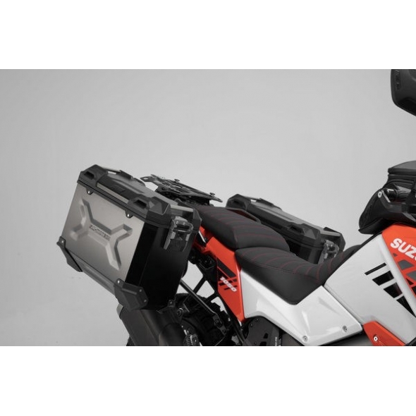 SW-Motech SW-Motech TRAX ADV aluminum case system. Silver. 45/37 l. Suzuki V stream 1050 (19-). | KFT.05.936.70000/S | sw_KFT_05_936_70000S | euronetbike-net