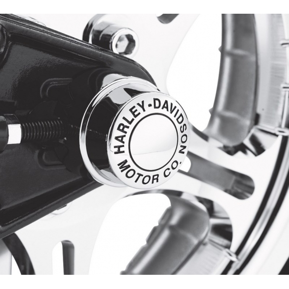 Harley-Davidson Harley-Davidson Motor Co. Rear Axle Nut Covers, Chrome | 41704-09 | hd_41704-09 | euronetbike-net