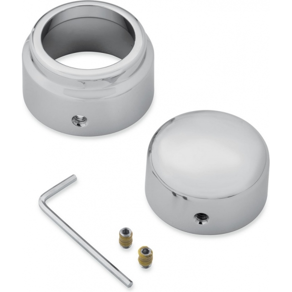 Harley-Davidson Harley-Davidson Rear Axle Nut Covers-Chrome, Chrome | 43000108 | hd_43000108 | euronetbike-net