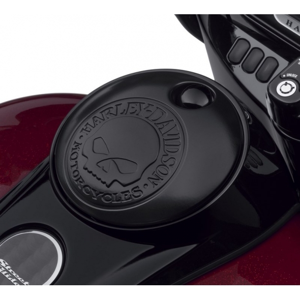 Harley-Davidson Harley-Davidson Willie G Skull Fuel Tank Console Door, Black | 61300794 | hd_61300794 | euronetbike-net