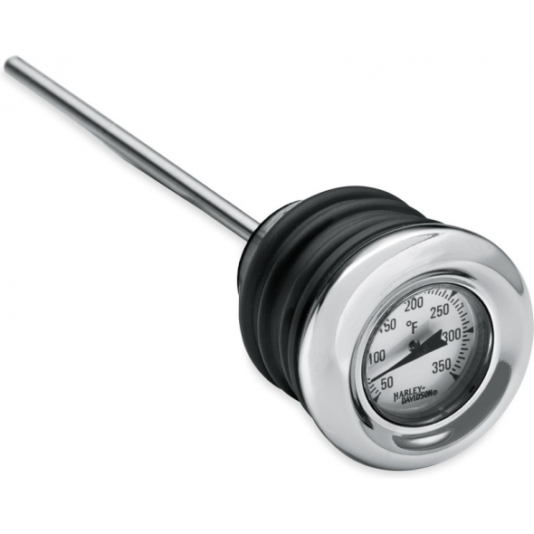 Harley-Davidson Harley-Davidson Oil Dipstick with Temperature Gauge, Chrome | 62896-00B | hd_62896-00B | euronetbike-net
