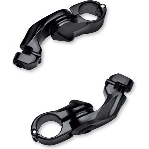 Harley-Davidson Harley-Davidson Short Angled Adjustable Highway Peg Mount Kit, Gloss Black | 50500168 | hd_50500168 | euronetbike-net