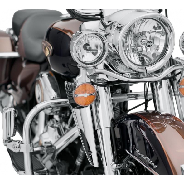 Harley-Davidson Harley-Davidson Fork-Mount Wind Deflectors, Chrome | 57400146A | hd_57400146A | euronetbike-net