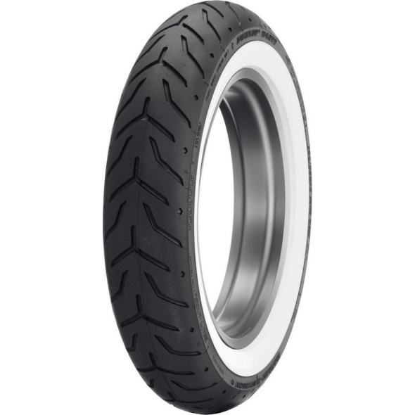 HarleyDavidson Dunlop Tire SeriesD408F 130/90B16 Wide Whitewall16 in. Front, Wide White Wall