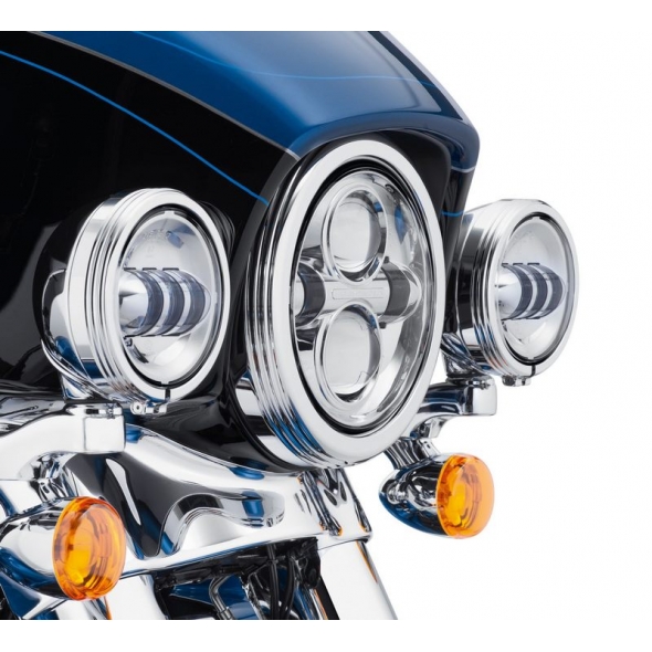 Harley-Davidson Harley-Davidson 4 in. Defiance Auxiliary Lamp Trim Rings, Chrome | 61400353 | hd_61400353 | euronetbike-net