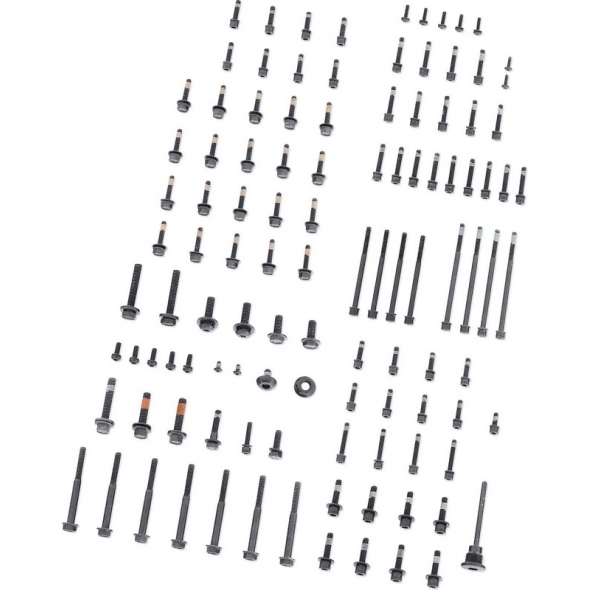 Harley-Davidson Harley-Davidson Full Engine Hardware Kit, Gloss Black | 12600256 | hd_12600256 | euronetbike-net