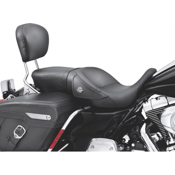 Harley-Davidson Harley-Davidson Sundowner Road King Classic Basketweave Deep Bucket Seat, Black | 51615-99C | hd_51615-99C | euronetbike-net