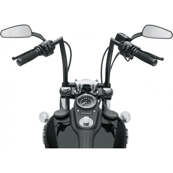 Harley-Davidson Chizeled Satin Black Handlebar, Satin Black | 55800103