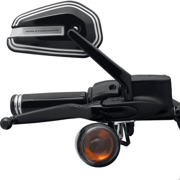 Harley-Davidson Harley-Davidson Empire Mirrors, Black Anodized Machine Cut | 56000305 | hd_56000305 | euronetbike-net