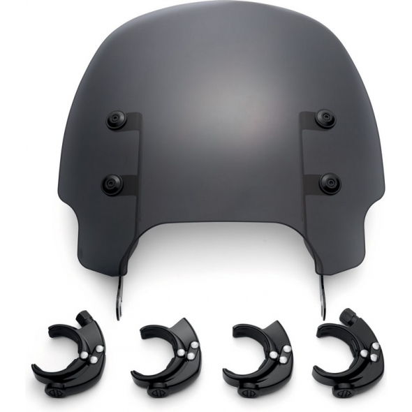 Harley-Davidson Harley-Davidson Quick-Release Compact Windshield, Smoked | 57400459 | hd_57400459 | euronetbike-net