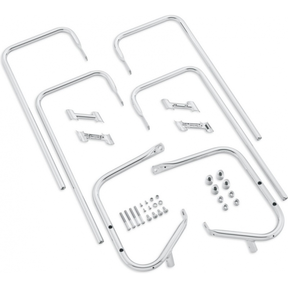 Harley-Davidson Harley-Davidson Twin Rail Chrome Saddlebag Guard Kit, Chrome | 91216-97 | hd_91216-97 | euronetbike-net