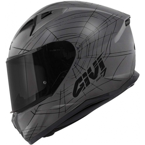 GIVI Parts Givi Full face helmet 50.7 PHOBIA Matte Titanium/Black, Size 58/M | H507FPHTB58 | givi_H507FPHTB58 | euronetbike-net