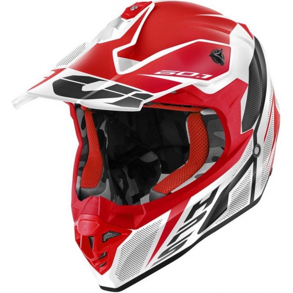GIVI Parts Givi Off-Road Helmet 60.1 INVERT Red/White/Black, Size 58/M | H601FNVBR58 | givi_H601FNVBR58 | euronetbike-net