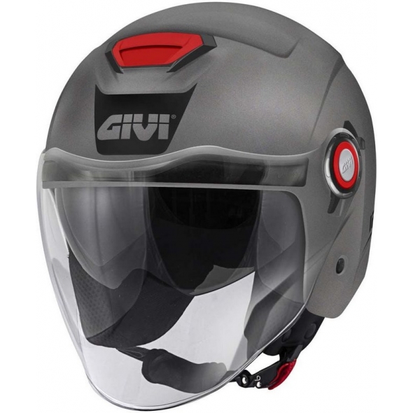 GIVI Parts Givi Jet helmet 12.5 SOLID COLOR Matte Titanium, Size 61/XL | H125BG76861 | givi_H125BG76861 | euronetbike-net