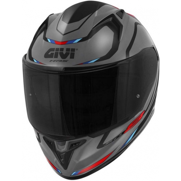GIVI Parts Givi Full face helmet 50.8 MACH1 Matte Grey/Black/Red, Size 56/S | H508FMHGR56 | givi_H508FMHGR56 | euronetbike-net
