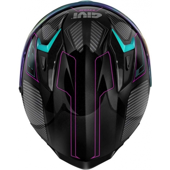 GIVI Parts Givi Full face helmet 50.9 ENIGMA Black/Titanium/Pink, Size 56/S | H509FNGBP56 | givi_H509FNGBP56 | euronetbike-net
