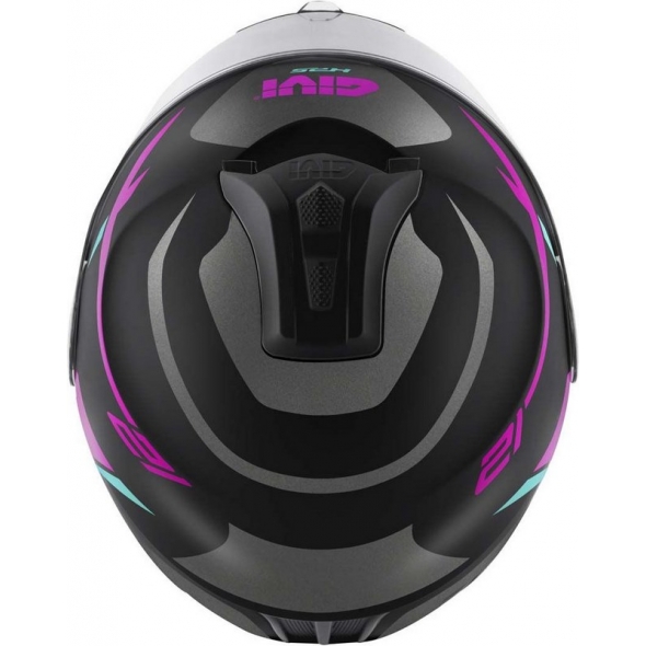 GIVI Parts Givi Flip-up helmet X.21 EVO NUMBER LADY Matte Black/Titanium/Pink, Size 56/S | HX21RNBBP56 | givi_HX21RNBBP56 | euronetbike-net
