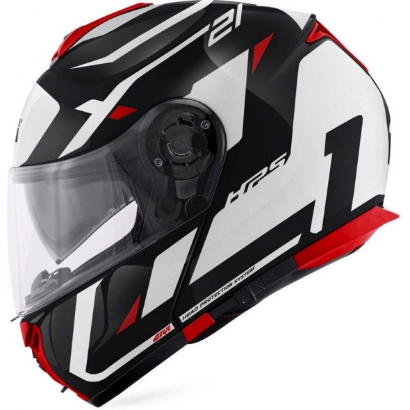 GIVI Parts Givi Flip-up helmet X.21 EVO NUMBER Black|White/Red, Size 58/M | HX21RNBBR58 | givi_HX21RNBBR58 | euronetbike-net