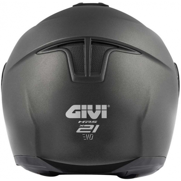 GIVI Parts Givi Flip-up helmet X.21 EVO SOLID COLOR Matte Titanium, Size 56/S | HX21SG76856 | givi_HX21SG76856 | euronetbike-net