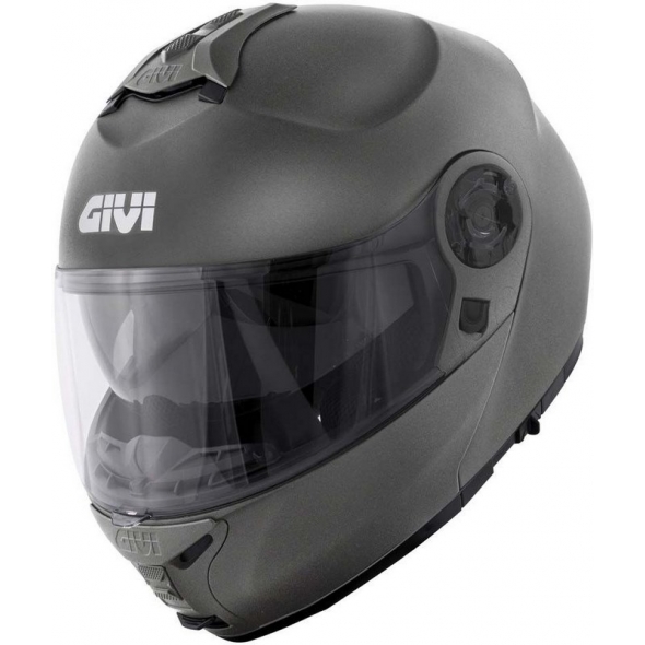 GIVI Parts Givi Flip-up helmet X.21 EVO SOLID COLOR Matte Titanium, Size 56/S | HX21SG76856 | givi_HX21SG76856 | euronetbike-net