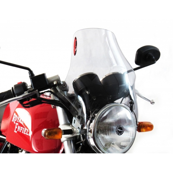 Powerbronze parts Powerbronze Light Screen, DARK TINT for ROYAL ENFIELD ,GT CONTINENTAL, F5 SCREEN (290MM) | 430-U160-002 | pb_430-U160-002 | euronetbike-net