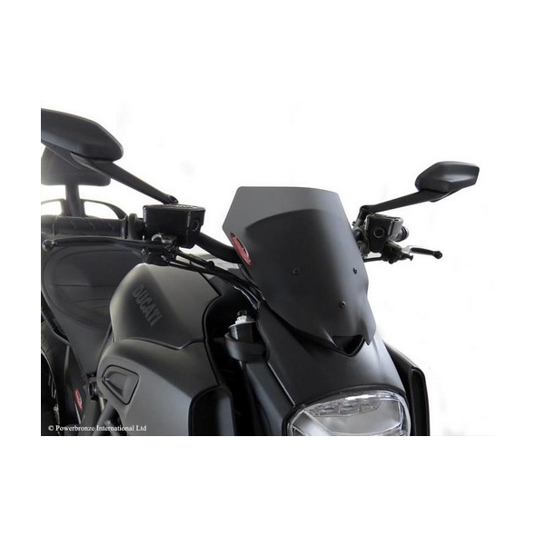 Powerbronze parts Powerbronze Light Screen, FROSTED SAPPHIRE BLUE for DUCATI ,DIAVEL, 15-18 (330 MM) | 430-U184-018 | pb_430-U184-018 | euronetbike-net
