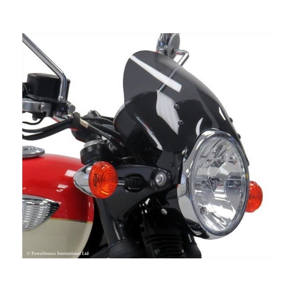 Powerbronze parts Powerbronze Light Screen, BLUE for TRIUMPH ,BONNEVILLE T100, 08-19, BONNEVILLE T120, 17-19 (210 MM) | 430-U217-008 | pb_430-U217-008 | euronetbike-net