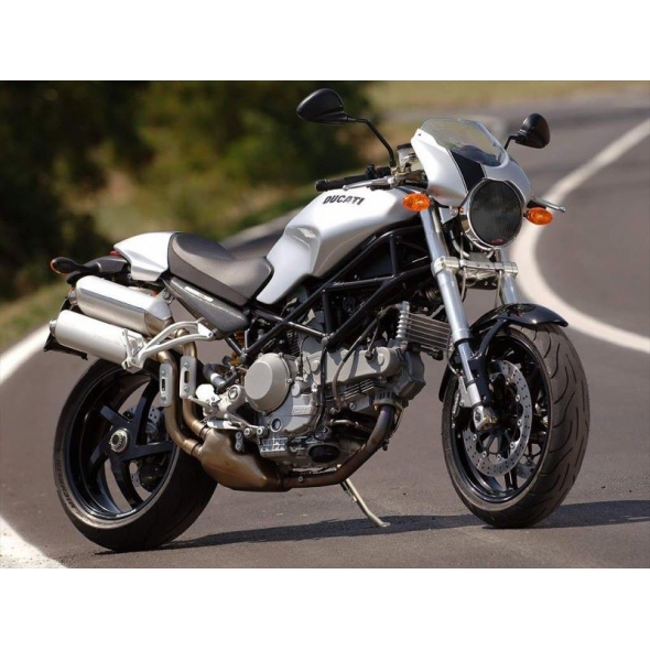 Powerbronze parts Powerbronze Headlight Protectors, FROSTED STEALTH GREY for DUCATI ,ALL FAIRED MONSTER | 440-D047-019 | pb_440-D047-019 | euronetbike-net