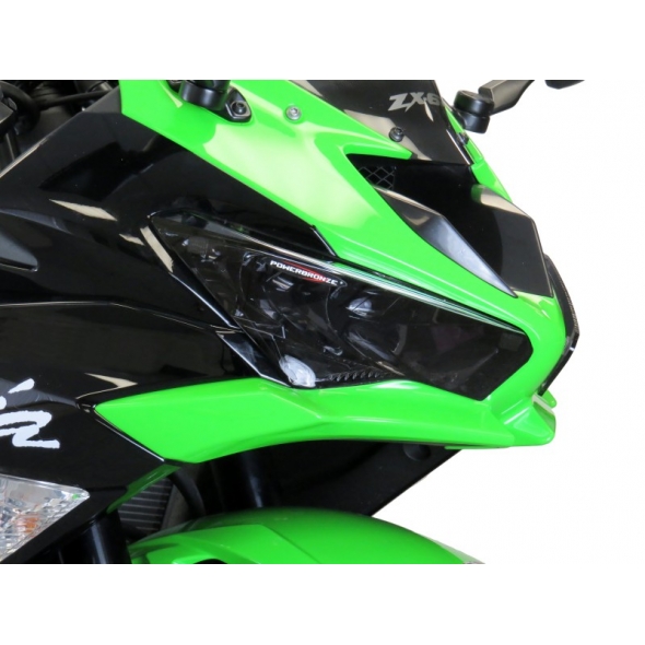 Powerbronze parts Powerbronze Headlight Protectors KAWASAKI NINJA 650 20/FROSTED STEALTH GREY **NOT ROAD LEGAL** | 440-K600C-019 | pb_440-K600C-019 | euronetbike-net