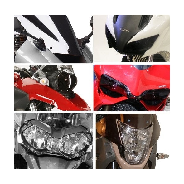 Powerbronze parts Powerbronze Headlight Protectors, SOLID BLACK for SUZUKI ,GSX750F, 89-97 ,GSX600F, 90-97 ,GSX1100FJ POWERSCREEN | 440-S019-003 | pb_440-S019-003 | euronetbike-net